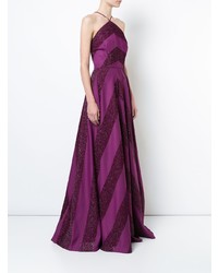 dunkellila Ballkleid von Zac Zac Posen