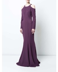 dunkellila Ballkleid von Zac Zac Posen