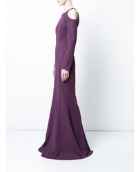 dunkellila Ballkleid von Zac Zac Posen