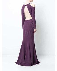 dunkellila Ballkleid von Zac Zac Posen