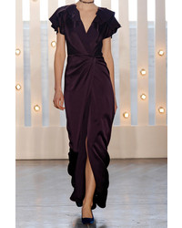 dunkellila Ballkleid von Jenny Packham