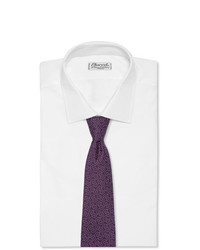 dunkellila bedruckte Krawatte von Charvet