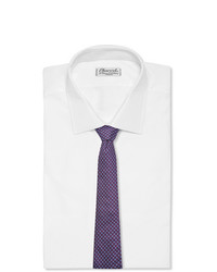 dunkellila bedruckte Krawatte von Canali