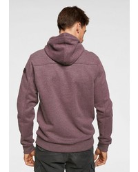 dunkellila bedruckter Pullover mit einem Kapuze von PME LEGEND