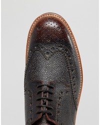 dunkellila Brogues von Grenson