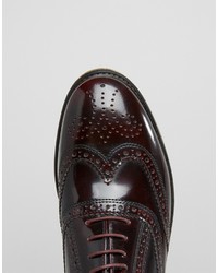 dunkellila Brogues von Red Tape