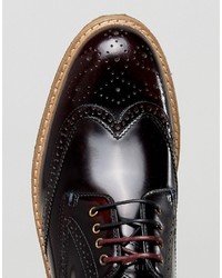 dunkellila Brogues von Ted Baker