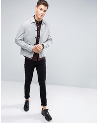 dunkellila Businesshemd von Asos