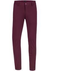 dunkellila Chinohose von Jeff