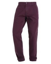 dunkellila Chinohose von Knowledge Cotton Apparel