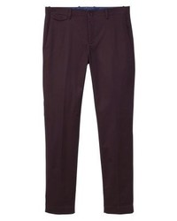 dunkellila Chinohose von Mango