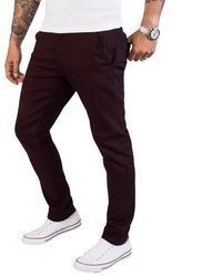dunkellila Chinohose von Rock Creek