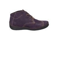dunkellila Chukka-Stiefel aus Leder von Josef Seibel