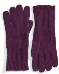 dunkellila Handschuhe