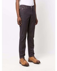 dunkellila Jeans von Brunello Cucinelli