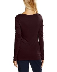 dunkellila Langarmshirt von More & More