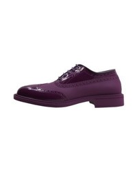 dunkellila Leder Brogues von Vivienne Westwood