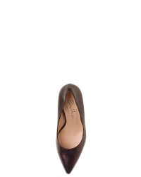 dunkellila Leder Pumps von Evita