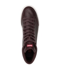 dunkellila Leder Sportschuhe von Camper