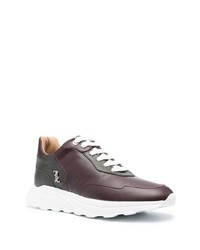 dunkellila Leder Sportschuhe von Billionaire