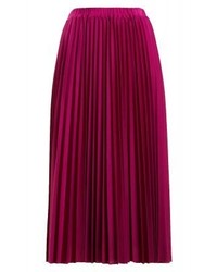 dunkellila Midirock von Max Mara