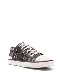 dunkellila Mit Batikmuster Segeltuch niedrige Sneakers von Isabel Marant