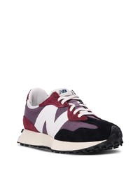 dunkellila niedrige Sneakers von New Balance