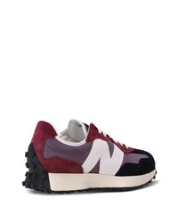 dunkellila niedrige Sneakers von New Balance