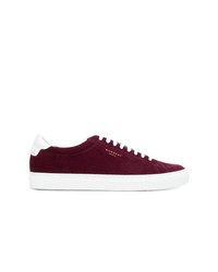 dunkellila niedrige Sneakers von Givenchy