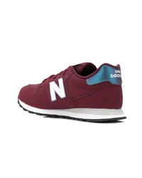 dunkellila niedrige Sneakers von New Balance