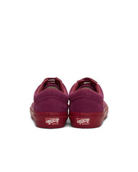 dunkellila niedrige Sneakers von Vans