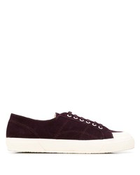 dunkellila niedrige Sneakers von Superga