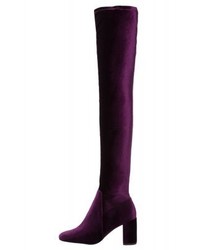 dunkellila Overknee Stiefel von Jeffrey Campbell