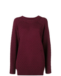 dunkellila Oversize Pullover von See by Chloe