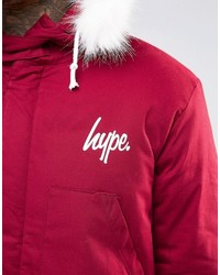 dunkellila Parka von Hype