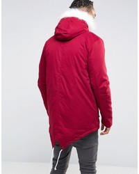 dunkellila Parka von Hype