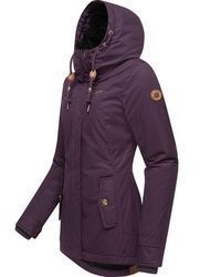 dunkellila Parka von Ragwear