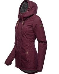 dunkellila Parka von Ragwear