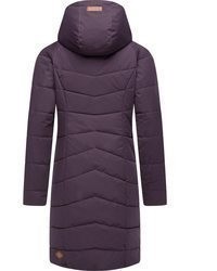 dunkellila Parka von Ragwear