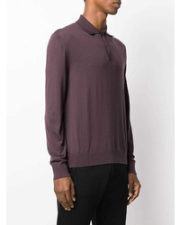 dunkellila Polo Pullover von Ermenegildo Zegna XXX