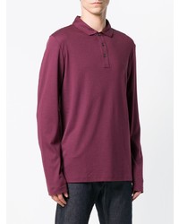 dunkellila Polo Pullover von Michael Kors Collection