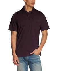 dunkellila Polohemd von Eddie Bauer