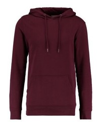 dunkellila Pullover mit einem Kapuze von Minimum