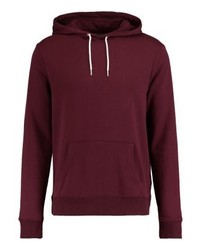 dunkellila Pullover mit einem Kapuze von New Look