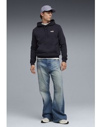 dunkellila Pullover mit einem Kapuze von Puma