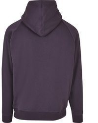 dunkellila Pullover mit einem Kapuze von Urban Classics