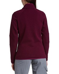 dunkellila Pullover mit einem Reißverschluß von Columbia