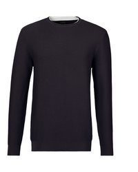 dunkellila Pullover mit einem Rundhalsausschnitt von AUTHENTIC LE JOGGER