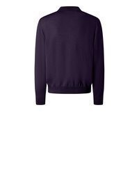 dunkellila Pullover mit einem Rundhalsausschnitt von MAERZ Muenchen