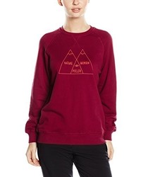 dunkellila Pullover mit einem Rundhalsausschnitt von Poler Stuff